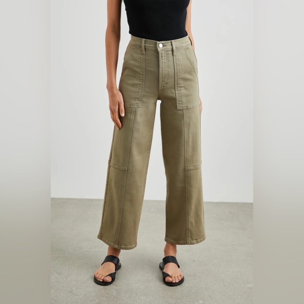 Rails Getty crop utility wide leg
Washed Olive